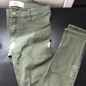 Green Hollister jeans